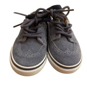 Janie & Jack Blue Suede Leather Wing Tip Shoes New without tag NWOT Size 6